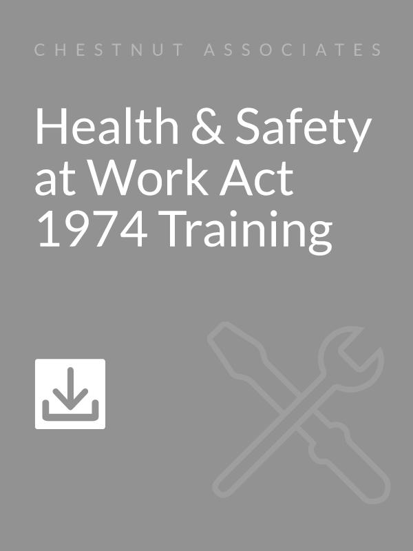 Health and Safety at Work Act 1974 Training