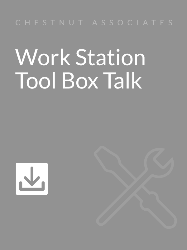Work Station Tool Box Talk